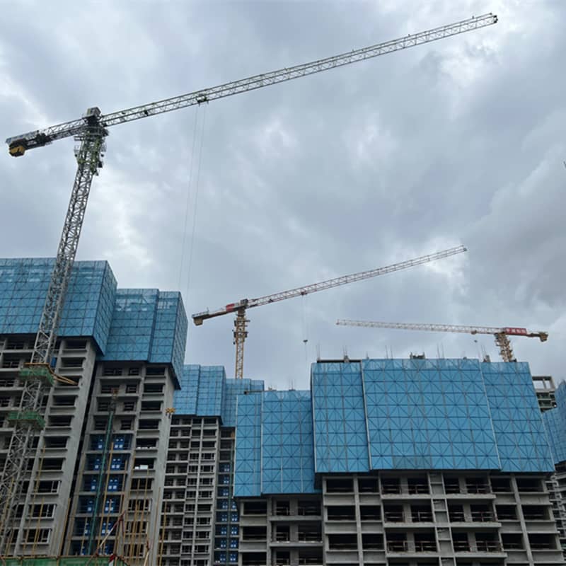 CONSTRUCTION TOWER CRANE WA7025 SELF-SUPPORTING FIXED TOWER CRANE LOAD 12TON